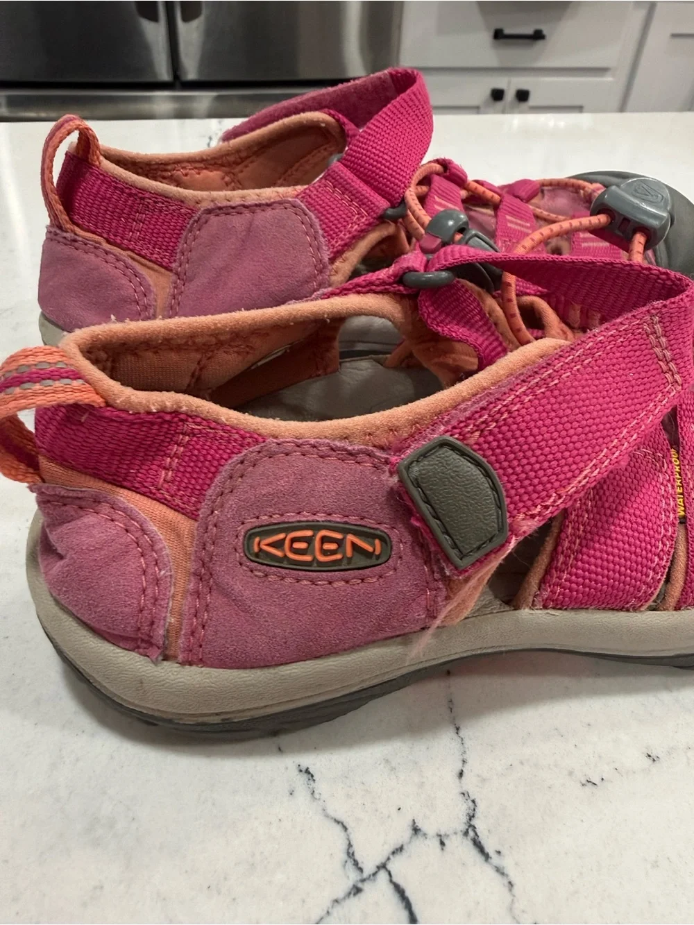 KEEN Newport H2 Kids Waterproof Closed-Toe Strappy Sandals Pink US 3